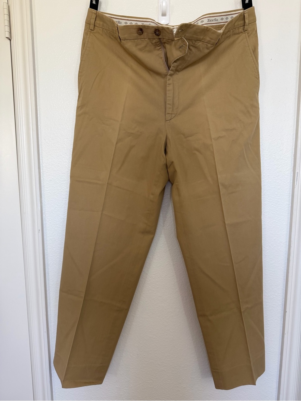 Zanella Men's Khaki Chinos in Tan